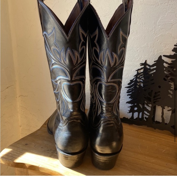 🎉NEW‼️ BILTRITE BLACK EMBROIDERED COWGIRL BOOTS‼️ - Picture 6 of 16